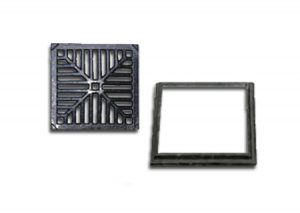 Ralo quadrado em ferro fundido de 30x30 na COFERSED